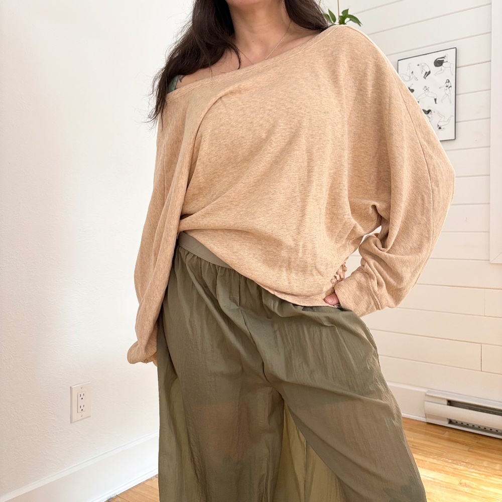 Anthropologie Saturday Sunday scoop back sweatshirt